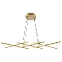 Maytoni Pendellampa Halo, dimbar, Mässing / guld, Vardagsrum / matsal, Aluminium / grå / zink, Modern