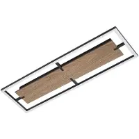 LUCANDE Taklampa Vectra , dimbar, Mörkt trä, Vardagsrum / matsal, Syntetmaterial, Modern, Taklampa