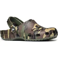 Crocs Sandaler - Classic+ Camouflage Träsko - Army Green/Multi - - 42/43 - Sandal