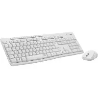 Logitech MK295 Silent - Sats med tangentbord och mus - trådlös - 2.4 GHz - hela norden - offwhite