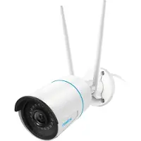 Reolink W320 - Nätverksövervakningskamera - kula - utomhusbruk - vattenfast - färg (Dag&Natt) - 5 MP - 2560 x 1920 - fast lins - ljud - trådlös - Wi-Fi - LAN 10/100 - H.264 - DC 12 V