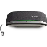Poly Sync 20-M - Smart högtalartelefon - Bluetooth - kabelansluten, trådlös - USB-A, USB-C - svart - Certifierad för Microsoft-teams