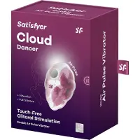 Satisfyer Cloud Dancer Lufttrycksvibrator - Röd - Röd