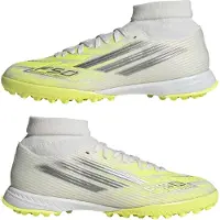 Adidas F50 League Mid Tf Sparkfusion Born For Goals - Vit/silver/gul Dam - Turf (Tf), storlek 36