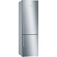Bosch Serie | 6 KGE398IBP - Kylskåp/frys - bottenfrysskåp - bredd: 60 cm - djup: 65 cm - höjd: 201 cm - 343 liter - Klass B - rostfritt stål