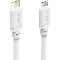 Hama USB-laddningskabel USB 2.0 USB-C-kontakt, Apple Lightning kontakt 2 m Vit 00201816