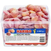 Haribo Peaches Melba lösviktsskum/godis, 2,4 kg