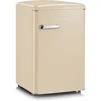 Severin Retro RKS 8833 - Kylskåp med frysfack - bordsmodell - bredd: 55 cm - djup: 61.5 cm - höjd: 89.5 cm - 108 liter - Klass D - kräm