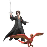 Schleich Harry Potter - 9 cm - Harry &amp; Fawkes m. Svärd - 14994 - - One Size - Leksaksfigur