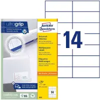 Avery Etiketter | 105 x 42,3mm | 3653 | 1.400st