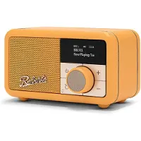 Roberts Revival Petite 2, Bärbar, Analog och digital, DAB, DAB+, FM, USB Type-C, Gul, Knappar