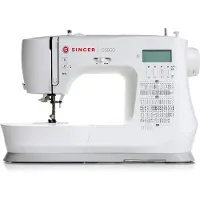 SINGER C5955 symaskin 417 sömmar 8 knapphål, vit