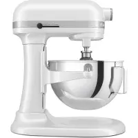 KitchenAid 5KSM55SXXEWH Matberedare 5,2 L HEAVY DUTY (skållyftare) Vit