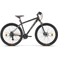 WHISTLE Cobalt 29 cykel, 24 växlar, svart/orange, 19/M