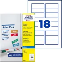 Avery Etiketter magnetiska | 78 x 28mm | vit | J8871-5 | 90st