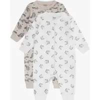 Pippi Pyjamasdräkter - 2-pack - Regnig dag - - 56 - Onesie
