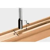 Festool Notfräs med bottenskär ; 10 mm; 60 mm