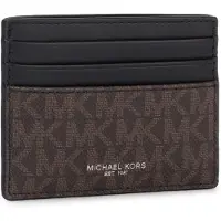 Michael Kors för män. 39F9LGYD2B Greyson Korthållare stor med logotyper brun, svart (OSFA), Casual, Presenning