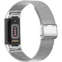 INF Klockband i Rostfritt stål för Fitbit Charge 5 Charge 6 Silver
