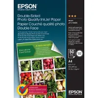 Epson Double-Sided Photo Quality Inkjet Paper - Matt - A4 (210 x 297 mm) - 140 g/m² - 50 ark fotopapper - för EcoTank ET-2650, 2750, 2751, 4750 WorkForce Pro RIPS WF-C879, WF-C5790