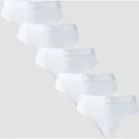 Myprotein MP Women's Mid Rise Bikini Brief (5-pack) – White - XL