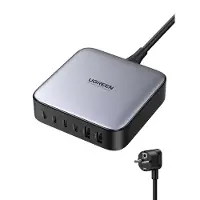 UGREEN 40914 Nätdel / Strömförsörjning 200 W USB 2.0 A hona, USB 2.0 A hona, USB-C hona, USB-C hona, USB-C hona, USB-C hona Svart, Grå Inomhus