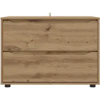 vidaXL Förvaringsskåp 80 x 48 x 57 cm Konstruerat trä Artisan Ek