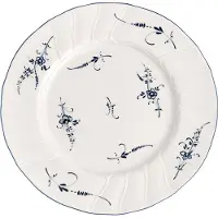 Villeroy & Boch 1023412620, Middagstallrik, Rund, Porslin, Blå, Vit, Old Luxembourg, 26 cm