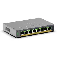 Netgear Easy Smart GS108EPP - Switch - hög effekt - L3 - smart - 8 x 10/100/1000 (PoE+) - skrivbordsmodell, väggmonterbar - PoE+ (123 W)