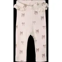 Lil´ Atelier Leggings 'NBFGavo' kräm / mauve / pastelllila