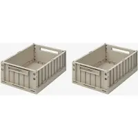 Liewood Förvaringslådor - 25x18x9,5 cm - Small - 2-pack - Sandy - - One Size - Förvaringslåda