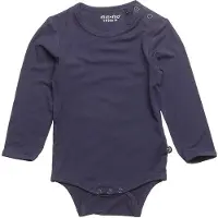 Minymo Body l/ä - Bambu - Marinblå - - 56 - Body L/Ä