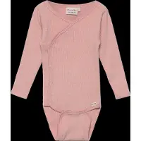 Minymo Omlottbody l/ä - Rib - Misty Rose - - 56 - Body L/Ä