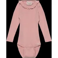 Minymo Body l/ä - Rib - Misty Rose - - 50 - Body L/Ä