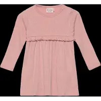 Minymo Klänning - Rib - Misty Rose - - 74 - Klänning