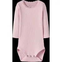 Name it Body l/ä - Noos - Rib - NbfKab - Sweet Drömmar/Melange - - 68 - Body L/Ä