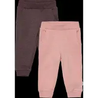 Minymo Sweatpants - 2-pack - Misty Rose - - 68 - Sweatpants