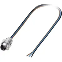 Phoenix Contact 1500347 Sensor/ställdon-kontaktdon M8 Kontakt hane inbyggd 0.5 m Antal poler (RJ): 4 1 st