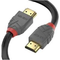 Lindy USB Anslutningskabel HDMI-A-kontakt, HDMI-A-kontakt 10.00 m Svart, Grå 36967 HDMI-kabel