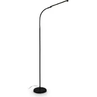 B.K.Licht LED golvlampa Mura, dimbar, Svart, Vardagsrum / matsal, Syntetmaterial, Modern, LED-golvlampa
