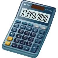 Casio MS-100EM Bordsräknare solcell Blå Display (ställen): 10