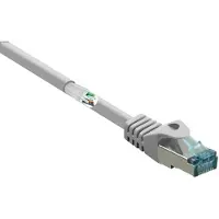 Renkforce RF-5043946 RJ45 Nätverkkabel, Patchkabel CAT 6A S/FTP 15.00 m Grå Flamskyddsmedel 1 st