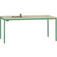 Manuflex LD1906.6011 ESD Arbetsbordmöbel Resedagrön (RAL 6011)