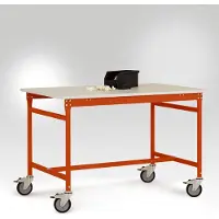 Manuflex LB4066.2001 ESD Arbetsbordmöbel Rödorange (RAL 2001)