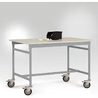 Manuflex LB4063.9006 ESD Arbetsbordmöbel Aluminiumsilver