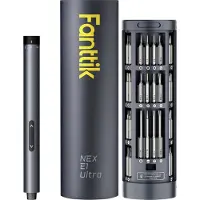 Fanttik 50 in 1 E1 Ultra Batteridriven skruvmejsel 3.7 V 350 mAh Li-Ion Inkl. förvaringslåda, inkl. ficklampa