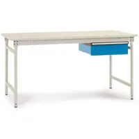 Manuflex BB5251.0002 Arbetsbordmöbel Grå-vit (RAL 7035)