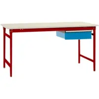 Manuflex BB5231.3003 Arbetsbordmöbel Rubinröd