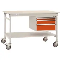 Manuflex BB5371.2001 Arbetsbordmöbel Rödorange (RAL 2001)