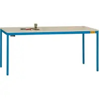 Manuflex LD1908.5007 ESD Arbetsbordmöbel Briljantblå (RAL 5007)